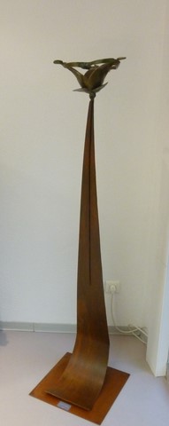 l'été; sculpture en bronze; flore de valicourt