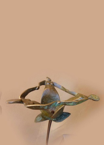 l'été; sculpture bronze; flore de valicourt