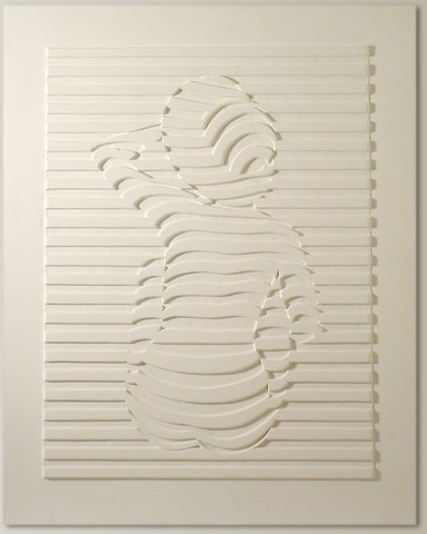 nu au chapeau; bas-relief en staff; bas relief de flore devalicourt;;