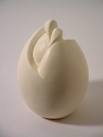 oeuf; sculpture résine; marbre reconstitué; flore de valicourt
