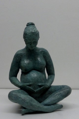 maternité; sculpture bronze de flore de valicourt