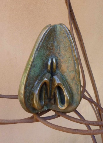 l'hiver; sculpture en bronze; flore de valicourt