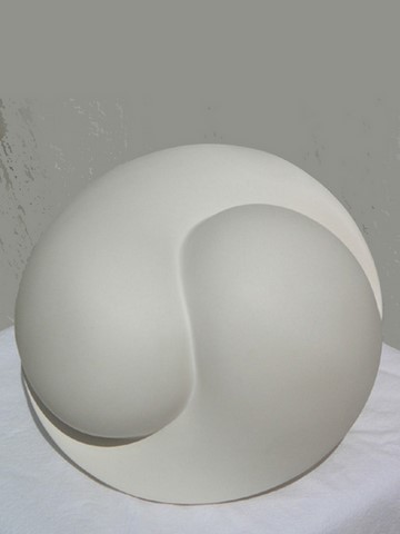 yinyang; yin et yang; sculpture marbre reconstitué; flore de valicourt